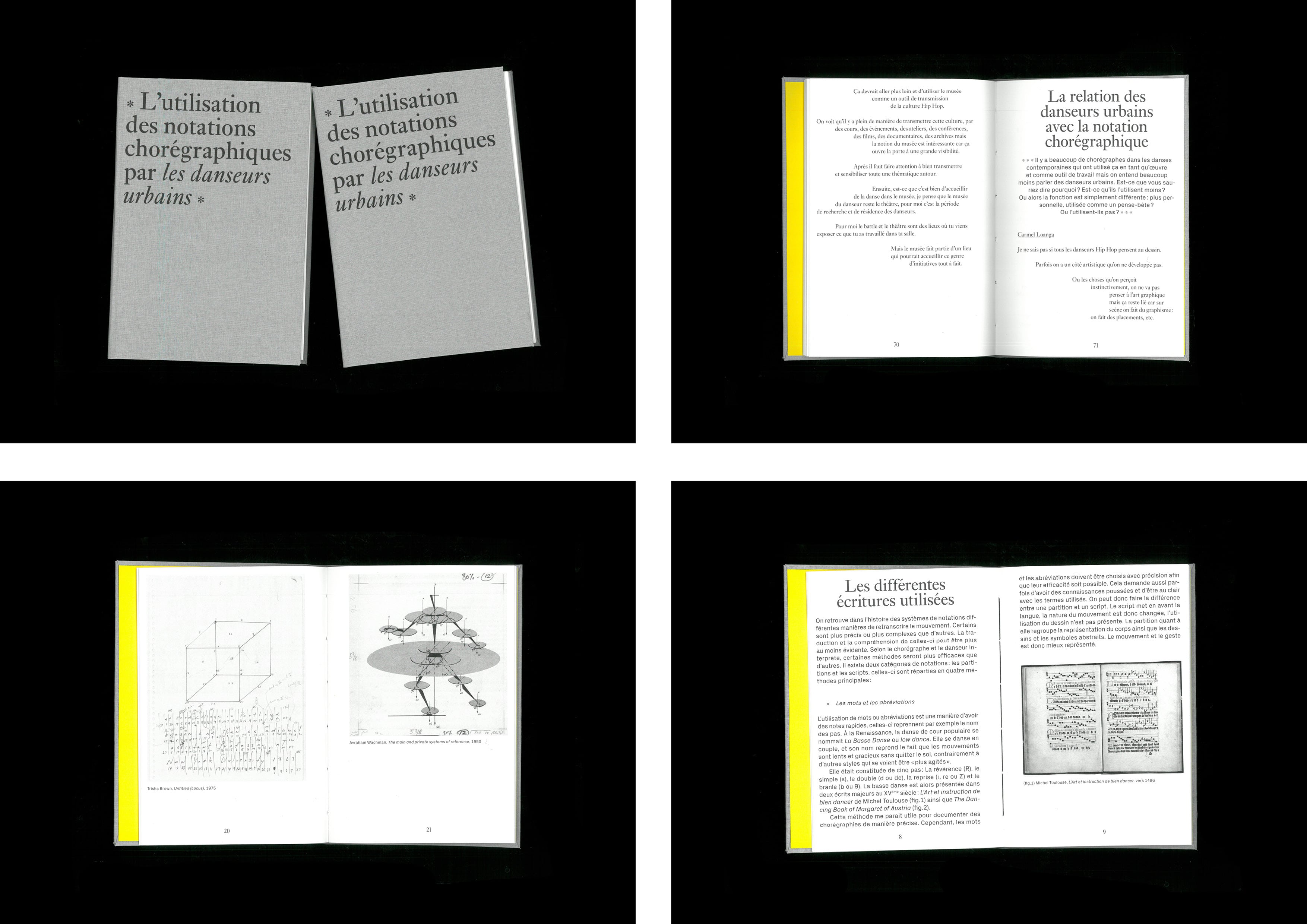 L'utilisation des notations chorégraphiques par les danseurs urbains | Bachelor Thesis | 2023