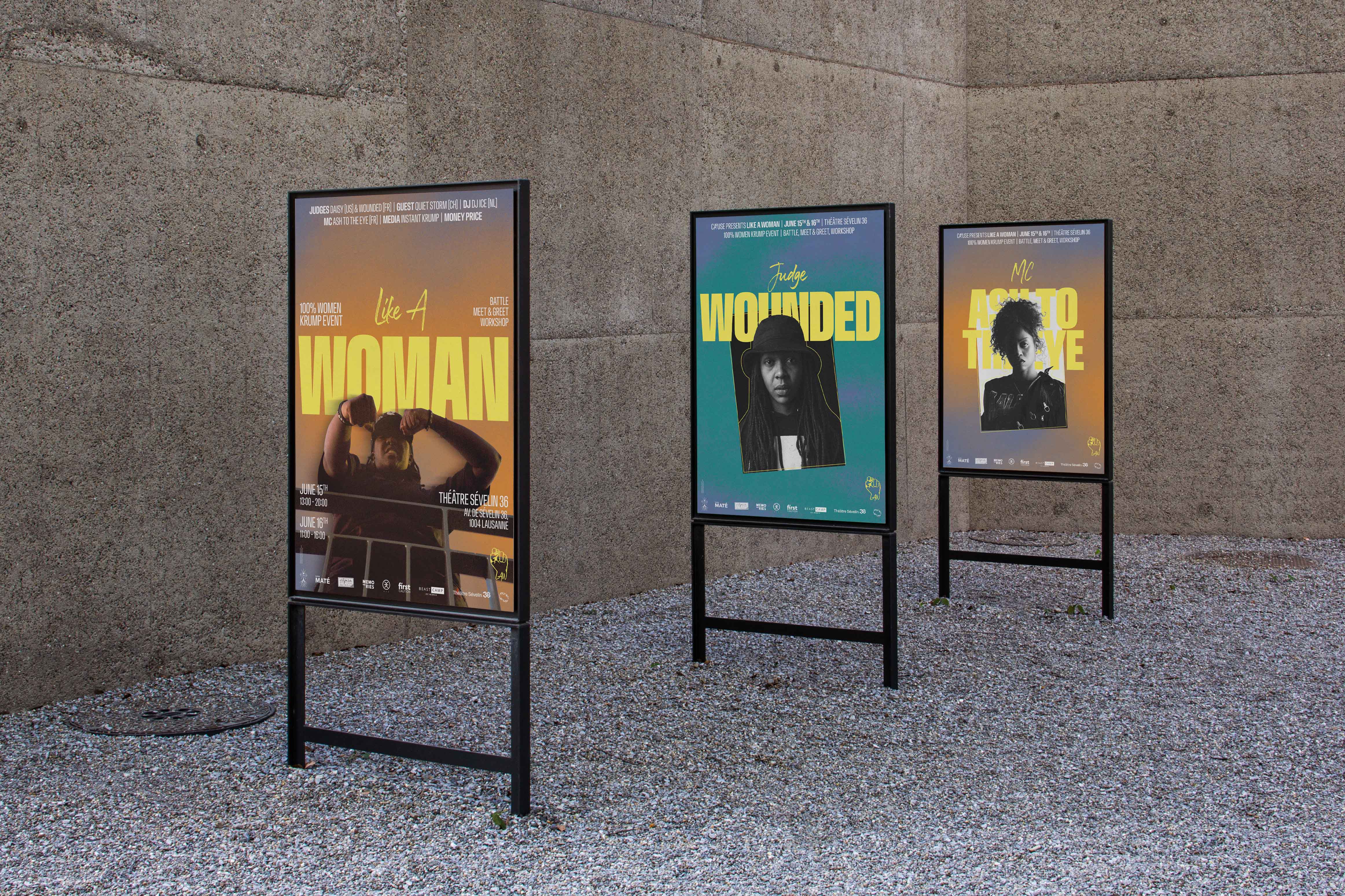Like A Woman Dance Event | Visual Identity, Artistic Direction | Théâtre Sévelin 36 (CH) | 2024
